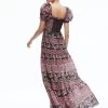 ANDREA PUFF SLEEVE MAXI DRESS 2 ANDREA PUFF SLEEVE MAXI DRESS -Alice And Olivia CC307P35507G691 02