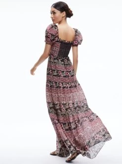 ANDREA PUFF SLEEVE MAXI DRESS