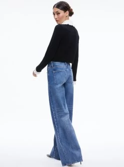 NOELLA EMBELLISHED COLLARED CARDIGAN