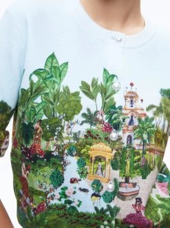 BRIGID EMBROIDERED CROPPED CARGIAN -Alice And Olivia CC307S11701N330 04