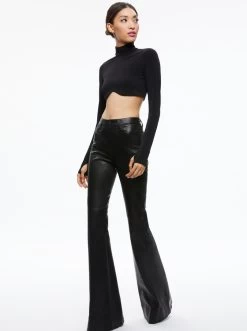 MELANGE CURVED CROPPED TURTLENECK -Alice And Olivia CC308301003A001 05