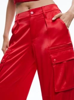 JOETTE LOW RISE CARGO PANT -Alice And Olivia CC308A37113O624 04
