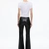 STACEY VEGAN LEATHER BELL BOTTOM 2 STACEY VEGAN LEATHER BELL BOTTOM -Alice And Olivia CC308J16107A001 02