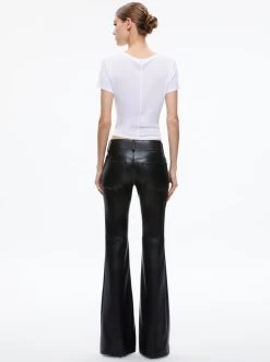 STACEY VEGAN LEATHER BELL BOTTOM