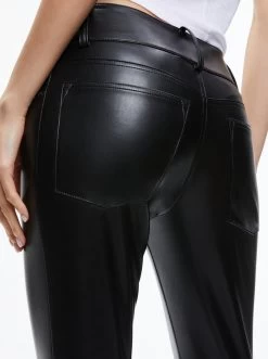 STACEY VEGAN LEATHER BELL BOTTOM -Alice And Olivia CC308J16107A001 04