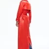 NEVADA VEGAN LEATHER TRENCH COAT -Alice And Olivia CC308J16400O624 02