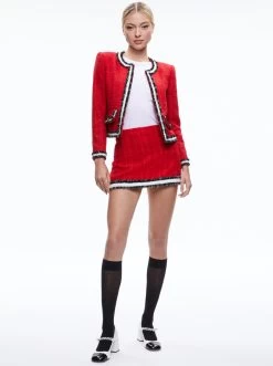RUBI TWEED MINI SKIRT -Alice And Olivia CC308O10303H625 03