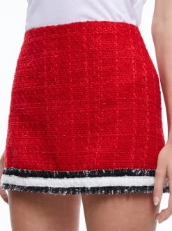 RUBI TWEED MINI SKIRT -Alice And Olivia CC308O10303H625 04
