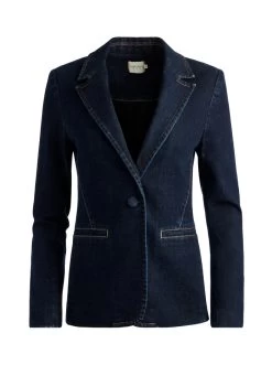 MACEY DENIM FITTED BLAZER -Alice And Olivia CD436301DKRH972 06