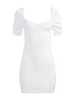 MIMI PUFF SLEEVE DENIM MINI DRESS -Alice And Olivia CD552311SGRD460 06