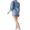 LANA CROPPED PUFF SLEEVE DENIM JACKET