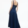 DONELLA DENIM HIGH LOW DRESS -Alice And Olivia CD863101LVTD435 02