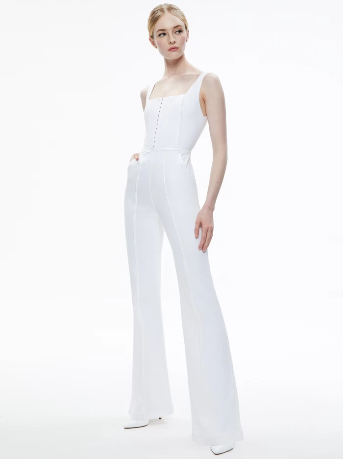 CHELS DENIM CORSET SLEEVELESS JUMPSUIT 4 CHELS DENIM CORSET SLEEVELESS JUMPSUIT - Image 2