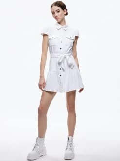 MIRANDA MINI DENIM DRESS 10 MIRANDA MINI DENIM DRESS -Alice And Olivia CD879118DYRA100 05