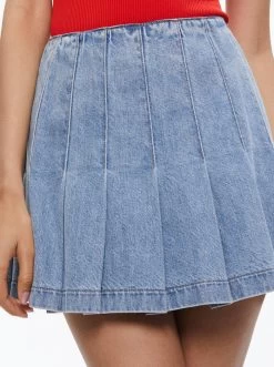CARTER DENIM SKIRT -Alice And Olivia CD880117RBLF456 04