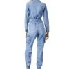 ETHA CHAMBRAY JUMPSUIT -Alice And Olivia CD882116LGBG437 02