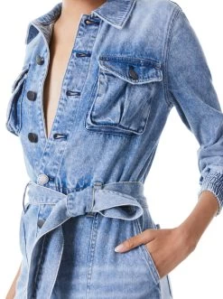 ETHA CHAMBRAY JUMPSUIT 9 ETHA CHAMBRAY JUMPSUIT -Alice And Olivia CD882116LGBG437 04