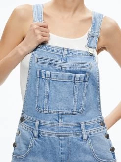WESSON STRAIGHT LEG JEAN OVERALLS -Alice And Olivia CD901301MYBN456 04