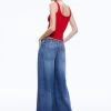 CHAZ LOW RISE BAGGY WIDE LEG JEANS -Alice And Olivia CD904117IBLO476 02