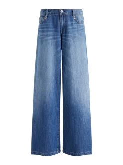 CHAZ LOW RISE BAGGY WIDE LEG JEANS -Alice And Olivia CD904117IBLO476 06