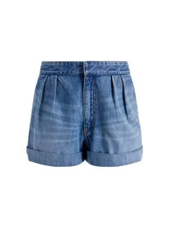 CONRY PLEATED DENIM SHORT -Alice And Olivia CD954117IBLO476 06