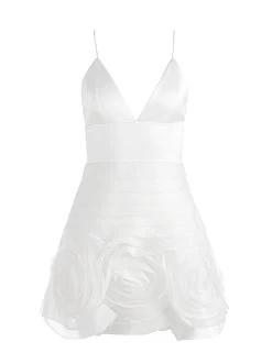KEMBERLY SPAGHETTI STRAP MINI GOWN 11 KEMBERLY SPAGHETTI STRAP MINI GOWN -Alice And Olivia CG302014501A100 06