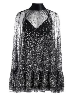 ZENON EMBELLISHED CAPE MINI DRESS 11 ZENON EMBELLISHED CAPE MINI DRESS -Alice And Olivia CG308E25516Z021 06