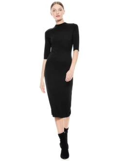 DELORA FITTED MIDI DRESS -Alice And Olivia CL000073508A001 06
