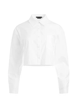 FINELY CROPPED OVERSIZED BUTTON DOWN SHIRT -Alice And Olivia CL000G12030A127 06