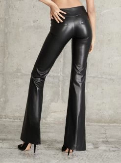 OLIVIA VEGAN LEATHER BOOTCUT PANT -Alice And Olivia CL000J16133A001 07