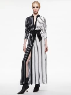 CHASSIDY MAXI SHIRT DRESS -Alice And Olivia CL000P04505E123 05