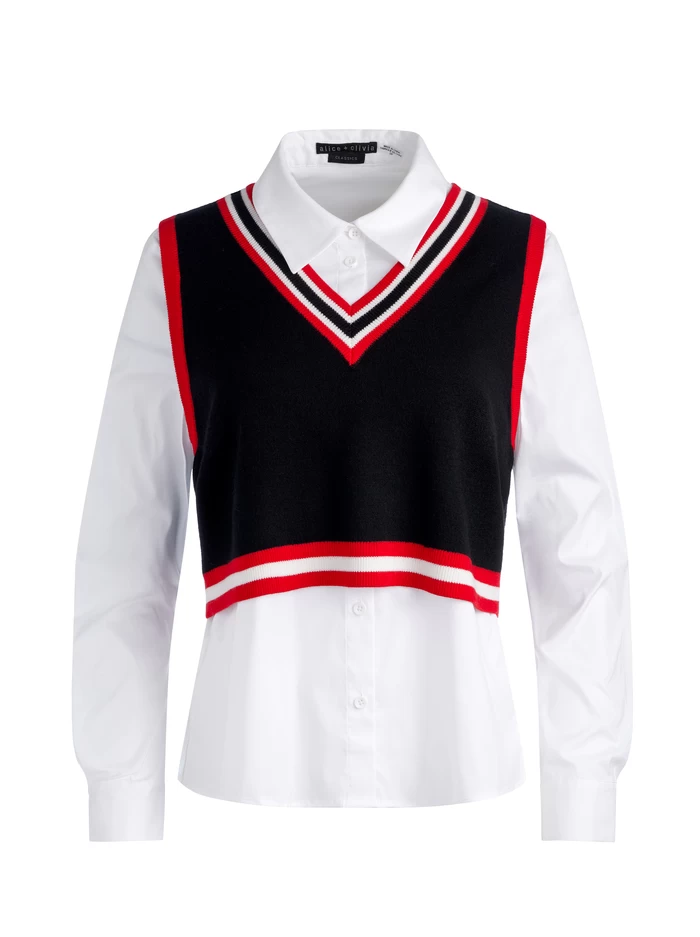 ORLY SWEATER VEST COMBINATION TOP 7 ORLY SWEATER VEST COMBINATION TOP - Image 5