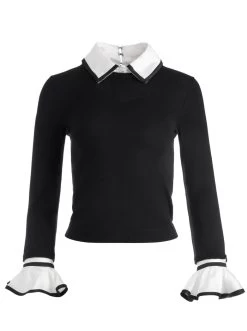 JUSTINA COMBINATION SWEATER 11 JUSTINA COMBINATION SWEATER -Alice And Olivia CL000S29710A007 06