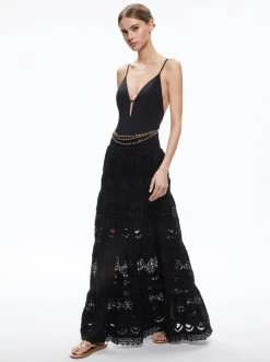 GWYN CHAIN BELT SWIMSUIT -Alice And Olivia CS306B01001A001 05